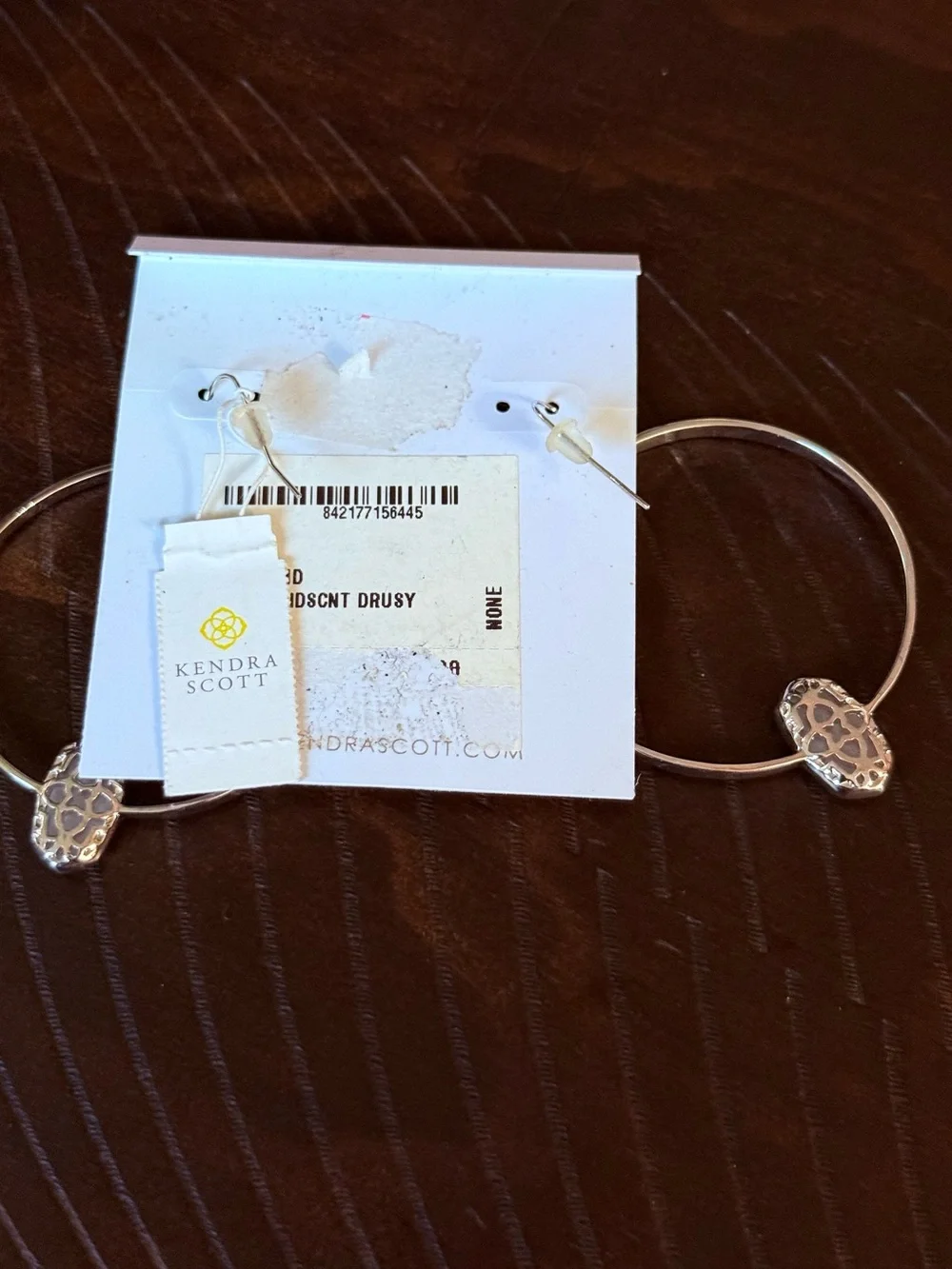 KENDRA SCOTT White Pearl Elora Hoop Earrings